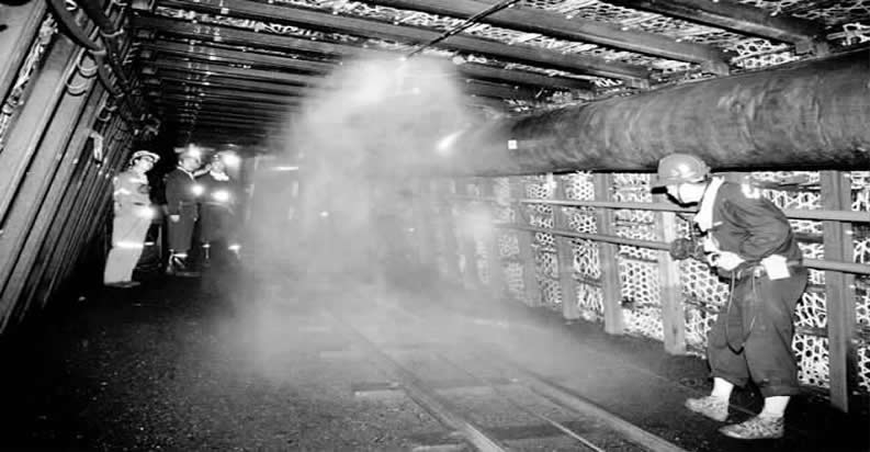 滕州市王晁煤矿大量购买了我们福德矿用降尘喷雾装置